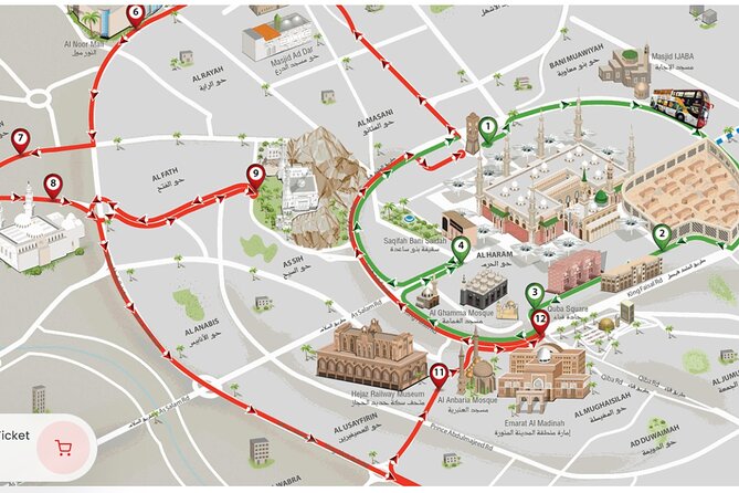 City Sightseeing Al Madinah Hop-On Hop-Off Bus Tour - Stop 1: Al Masjid an Nabawi