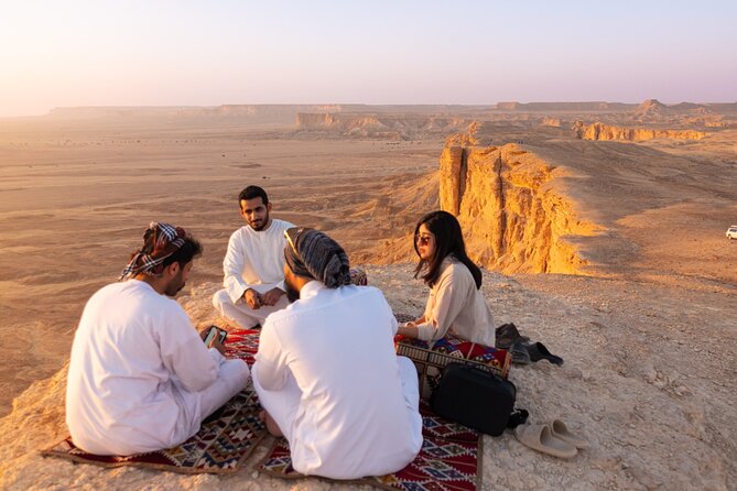 Edge of the World & Keshta in Riyadh - Sunset across the Tuwaiq Ranges