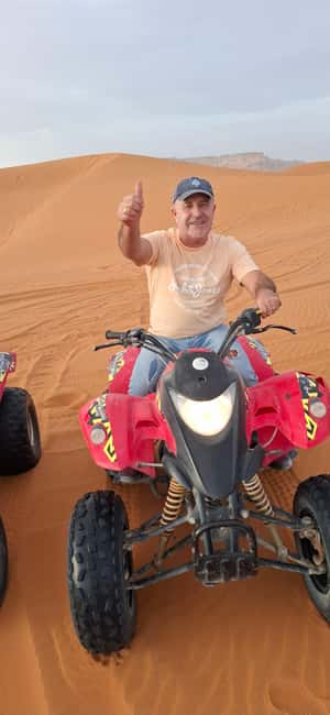 Riyadh: Desert Sand Dunes (VIT-Qude bike + Camel Ride) - Arabic coffee, tea, and sweets at camp