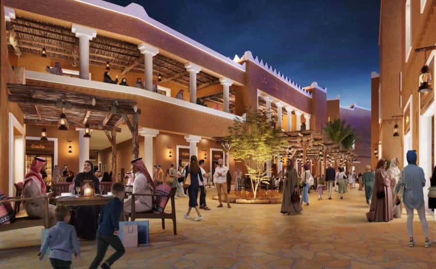 Riyadh : Diriyah Historic - Bujairi Terrace for food and a modern cultural stop